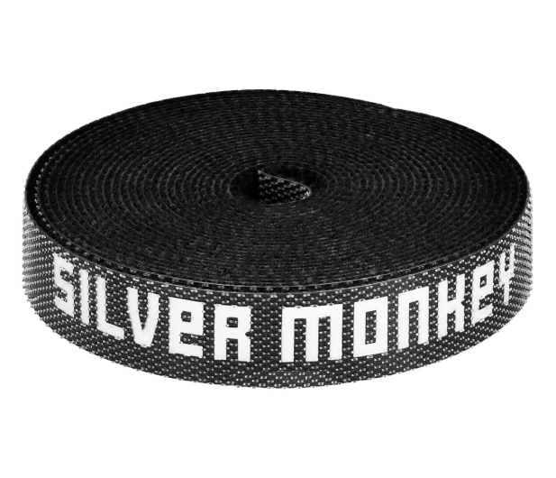 SILVER MONKEY Rzep do kabli 3m (czarny) SM-COV-3B - 712676 - zdjęcie